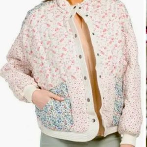 BlankNYC floral front snap jacket